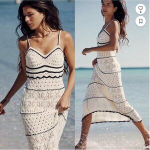 Zara crochet maxi dress